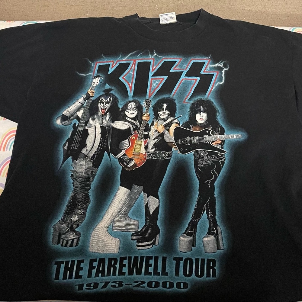 Rare Vintage 1973-2000 Kiss Farewell Tour Shirt